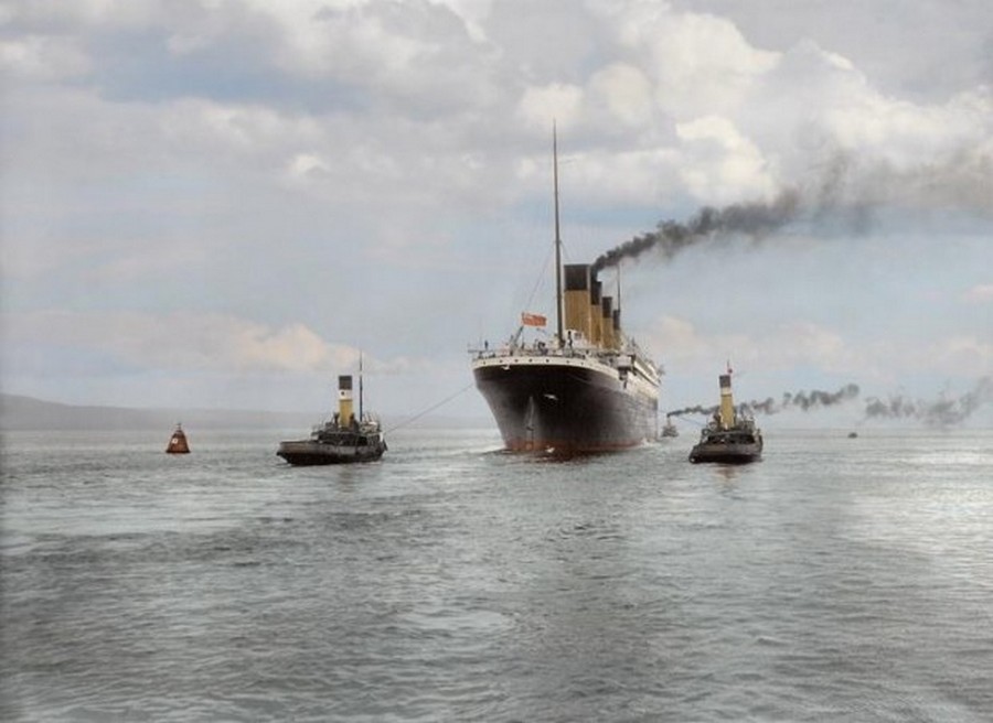 Rarely Seen History: Titanic in color